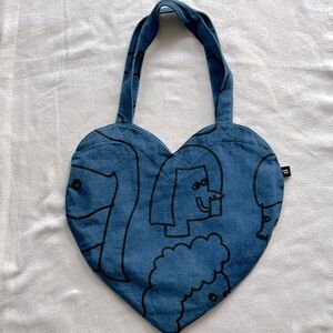 Lazy Oaf Heart Tote Bag